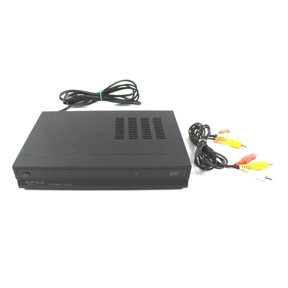 Apex Digital TV Converter Box DTV Tuner DT502 No Remote S/N 2501050108749